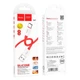 Кабель HOCO Type-C Magic silicone charging data cable X87 1 метр червоний - зображення 3