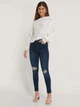 Джинсы Skinny женские NA-KD 1660-000121-0038 32 Темно-синие (7325942872656) - изображение 3