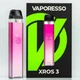 Vaporesso XROS 3 Pod Kit 1000 mAh Rose Pink POD система многоразовая - изображение 2