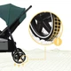 Прогулянковий візок Kinderkraft Route Platinum Green, 3954 - зображення 7