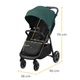 Прогулянковий візок Kinderkraft Route Platinum Green, 3954 - зображення 13