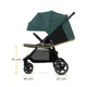 Прогулянковий візок Kinderkraft Route Platinum Green, 3954 - зображення 14