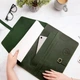 Папка для документов с отделениями из натуральной кожи А4, Green, WoodPresent - изображение 1