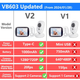 Электронная видеоняня Baby Monitor VB603 с датчиком звука, 2-го поколения / радионяня с портативным дисплеем и измерением температуры Белый - изображение 2