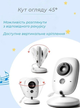 Электронная видеоняня Baby Monitor VB603 с датчиком звука, 2-го поколения / радионяня с портативным дисплеем и измерением температуры Белый - изображение 7