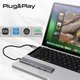 USB-C хаб Promate LiteHub-Pro Grey (litehub-pro) - зображення 6