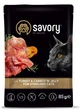 Влажный корм Savory для стерилизованных кошек индейка с морковью в желе 85г - изображение 1