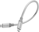 Kabel Verbatim USB Type-C - USB Type-C 0.3 m Silver (0023942488675) - obraz 3