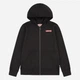 Подростковая толстовка с капюшоном для мальчика Levi's LVN Boxtab Full Zip Hoodie 9EJ762-K84-LR 146-152 см Черная (3666643020989) - изображение 5