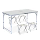 Стол для пикника Folding table складной и 4 стула Белый - изображение 1