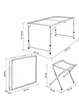 Стол для пикника Folding table складной и 4 стула Белый - изображение 4