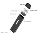Pod система электронная сигарета Vaporesso XROS Mini Kit Silver под подик электронка перезаправляемая многоразовая вапорессо искрос мини вейп стартовый набор для вейпинга с картриджем 2 мл corex + зарядный блок ACG - изображение 4