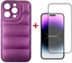 Комплект чехол для смартфона + стекло DENGOS для Apple iPhone 14 Pro Purple (DG-KM-80) - изображение 1