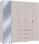 Шкаф для одежды Doros Гелар 4ДСП/Зеркало 194х49.5х203.4 см Кашемир (80737659) - изображение 3