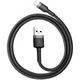 Кабель Baseus Cafule Lightning (CALKLF-AG1) Grey/Black 0.5m - изображение 1