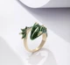 Кольцо Дракончик Эмаль Зеленый - изображение 5