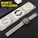 Бездротовий зарядний пристрій Travel MagSafe Charger 3 in 1 для iPhone, Apple Watch, Apple AirPods 15 W / 5 W /2.5 W Білий - зображення 2