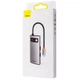 Адаптер хаб Type C Baseus Metal Gleam Series 4-in-1 HUB (2xUSB3.0 + 4KHD + Type-C gray) CAHUB-CY0G dark gray - изображение 5