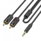 Кабель AUX Hoco UPA28 3.5mm Jack to 2 RCA 1.5m - изображение 4
