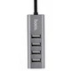 Адаптер хаб USB Hoco HB1 Line Machine 4xUSB 2.0 0.8m tarnish - зображення 1