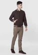 Бомбер чоловічий коричневий Arber Varsity Jacket Z 48 зріст 4 коричневий (AN 08.03.10) - изображение 2