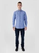 Льняна сорочка чоловіча синя Arber LINEN SHIRT 2 43-44 зріст 5 синій (M05.15.06.222) - изображение 2