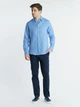 Льняна сорочка чоловіча блакитна Arber LINEN SHIRT 1.1 41 зріст 4 блакитний (M05.10.25.321) - зображення 2