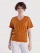 Футболка жіноча коричнева Arber T-shirt W v-neck XS коричневий (W13.07.38.321) - изображение 1