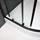 Комплект: Душова кабіна DUSEL EF182 Black matt 900*900, скло прозоре+ Душова система зі змішувачем DUSEL LACIO Black - зображення 15