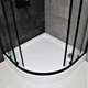 Комплект: Душова кабіна DUSEL EF182 Black matt 900*900, скло прозоре+ Душова система зі змішувачем DUSEL LACIO Black - зображення 6