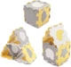 Килимок-пазл Kinderkraft Luno shapes 3D з пінопласту Yellow, 5902533919338 - зображення 2