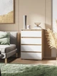 Комод Furnigrade КМ -3 тахо-белый 550х330х800 - изображение 1