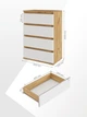 Комод Furnigrade КМ -3 тахо-белый 550х330х800 - изображение 3