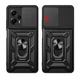 Чехол Fiji Camera Defence для Xiaomi Poco F5 бампер с защитой камеры и подставкой Black - изображение 2