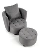М'яке крісло з пуфом Halmar Hampton 750*740*610*350 мм - зображення 3