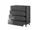 Комод Cama Reja 8910x450x1040 см Чорний глянець Польща - зображення 2