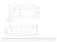 Ванна акриловая прямоугольная 160 x 70 RADAWAY MIA Eco в комплекте с ножками WA1-55-160x070 - изображение 2