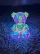Нічник кришталевий ведмедик LED світильник 3D ведмідь 25 см - зображення 5