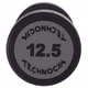 Гантель цельная профессиональная TECHNOGYM (1шт) Pro 12,5 кг (полиуретановое покрытие, вес 12,5 кг) (LN-1254-12_5) - изображение 3