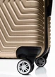 Большой пластиковый чемодан на колесах 115L GD Polo 60k001 large бежевый - изображение 3