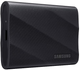 Dysk SSD Samsung Portable T9 1TB USB 3.2 Type-C Gen 2x2 (MU-PG1T0B/EU) External Black - obraz 2