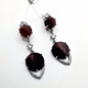 Серьги серебро 925° 9,62г. фиолетовые камни родий (3622511457) - изображение 5