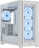 Obudowa Corsair iCUE 5000X RGB QL Tempered Glass bez zasilacza White (CC-9011233-WW) - obraz 1