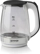 Електрочайник Gorenje 1.7л, 2,200 Вт, strix контроль, скло, білий (K17GXG) - зображення 1