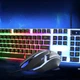 Дротова клавіатура з мишкою LED Keyboard Mouse KM 5003 Ігровий набір з підсвічуванням для комп'ютера - зображення 9