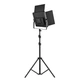 Прямоугольная лампа прожектор LED 660 RGB со штативом 2м с пультом ДУ и сумкой видеосвет для студийной съемки - изображение 2