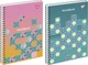 Набір зошитів для записів YES Simple flowers А4 В клітинку 80 аркушів х 2 шт (151978) - зображення 1