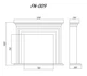 Портал камина Aristocrat Decor 1250x1040x300 мм. для декоративного каміну(FN_009) - изображение 3