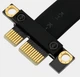 Райзер гибкий REV 3.0 шлейф для видеокарты PCI-E 3.0 1x -> 1x 180 на 90 градусов 20 см (683677195-11) Черный - изображение 2