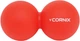 Массажный мяч Cornix XR-0112 Lacrosse DuoBall 6.3 х 12.6 см Красный - изображение 1